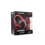 Rampage Snopy Casque Gaming avec microphone Rouge – Image 5