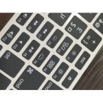 Autocollant de clavier d'ordinateur portable de très Haute qualité Noir – Image 2
