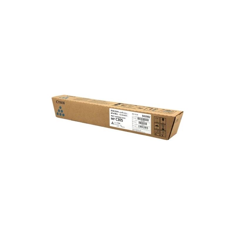 12950-toner-pour-ricoh-mpc305e-c Toner Ricoh 842082 Pour MPC305E Cyan – Image 1