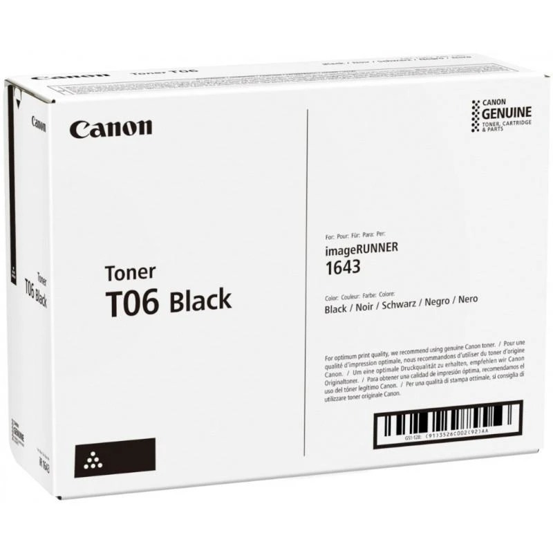 15181-toner-canon-t06-noir-3526C Toner Canon 3526C002AB T06 Noir – Image 1