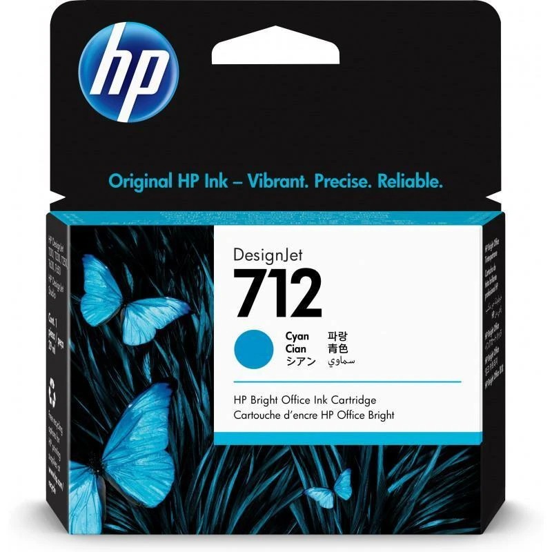 16240-hp-cartouche-d-encre-desig Cartouche Hp 3ED67A Cartouche712 Cyan 29 Ml – Image 1