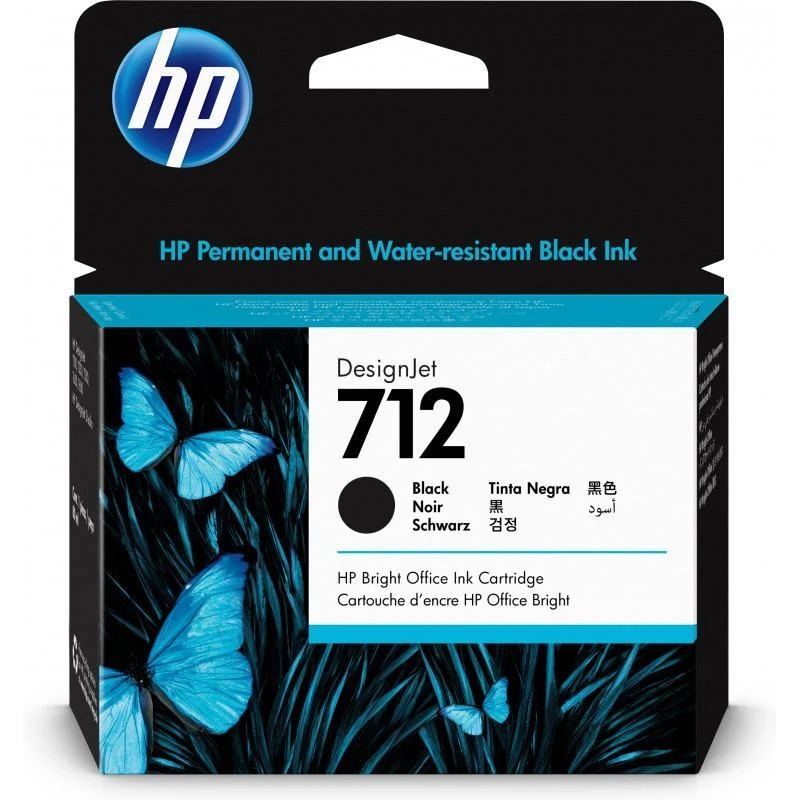 16258-hp-cartouche-d-encre-desig Cartouche Hp 3ED71A Cartouche712 Noir 80 Ml – Image 1