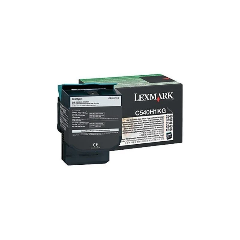 1779-c54x-x54x-cartouche-toner-noir-C540H1KG-linksolutions-ma Toner Lexmark C540H1KG C54x X54x Noir Haute Capacite (2,5K) – Image 1