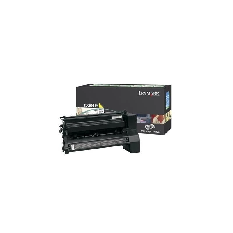1801-c752-c762-x752e-x762e-cartouche-toner-jaune-15G041Y-linksolutions-ma Toner Lexmark 15G041Y C752 C762 X752e X762e Jaune (6K) – Image 1