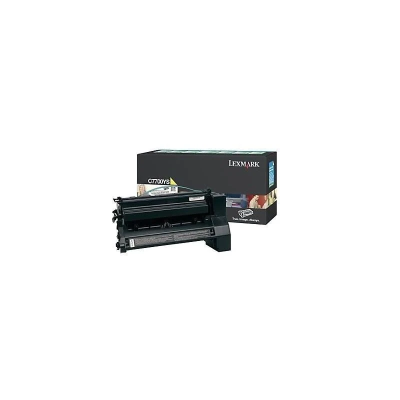 1803-c77x-x772e-cartouche-toner-jaune-C7700YS-linksolutions-ma Toner Lexmark C7700YS C77x X772e Jaune (6K) – Image 1