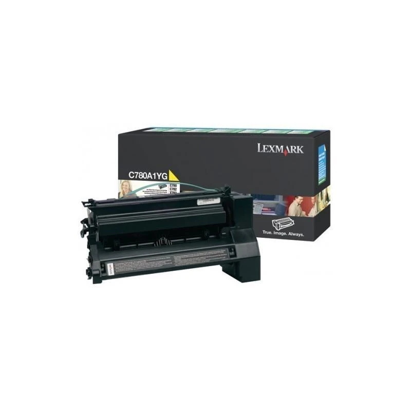 1807-c780-c782-cartouche-toner-jaune-C780A1YG-linksolutions-ma Toner Lexmark C780A1YG C780 C782 Jaune (6K) – Image 1