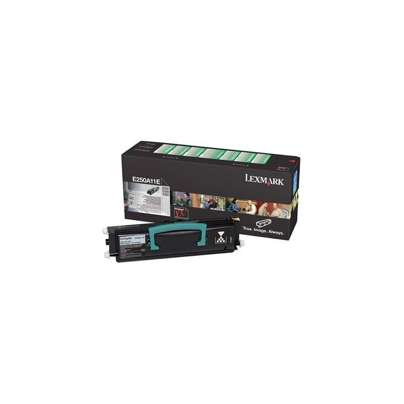 1823-e250-e350-e352-cartouche-toner-return-programme-35k-E250A11E-linksolutions-ma Toner Lexmark E250A11E E250 E350 E352 Noir (3,5K) – Image 1