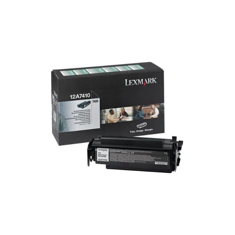 1835-t420-cartouche-toner-noir-return-programme-5k-12A7410-linksolutions-ma Toner Lexmark 12A7410 T420 Noir (5K) – Image 1