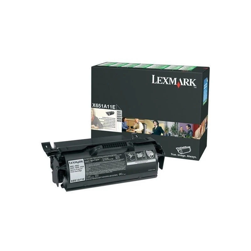 1855-x65x-cartouche-return-programme-7k-X651A11E-linksolutions-ma (1) Toner Lexmark X651A11E X65x Noir (7K) – Image 1