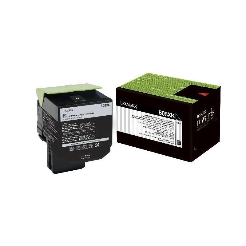 2927-lexmark-808xk-black-extra-high-yield-return-program-toner-cartridge-80C8XK0-linksolutions-ma Toner Lexmark 80C8XK0 808XK Noir Extra High Yield – Image 1