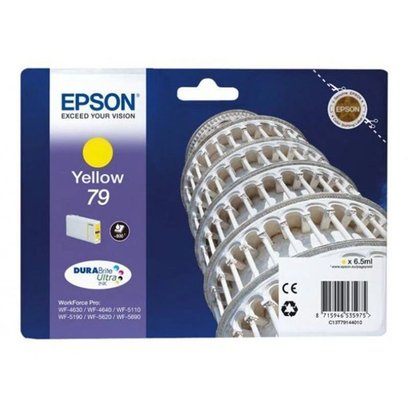 3966-encre-jaune-l-wf-5110dw-5190dw-5620dwf-5690dwf-800-p-C13T79144010-linksolutions-ma Toner Epson C13T79144010 Encre Jaune L WF-5110DW/5190DW/5620DWF/5690DWF/ (800 P) – Image 1