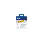 Brother DK22606 Rouleau De Papier Original Noir Sur Jaune 62mm X 15,24m