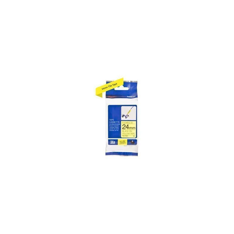 8878-brother-tzefx651-noire-sur-jaune-laminat-24mm-x-8m-TZeFX651-linksolutions-ma.webp Brother TZeFX651 Noire Sur Jaune 24mm – Image 1