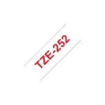 Brother TZe252 Rouge Sur Blanc Laminat 24mm X 8m – Image 2