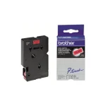 Brother TC401 P-Touch Noire Sur Rouge 12mm X 7m – Image 2