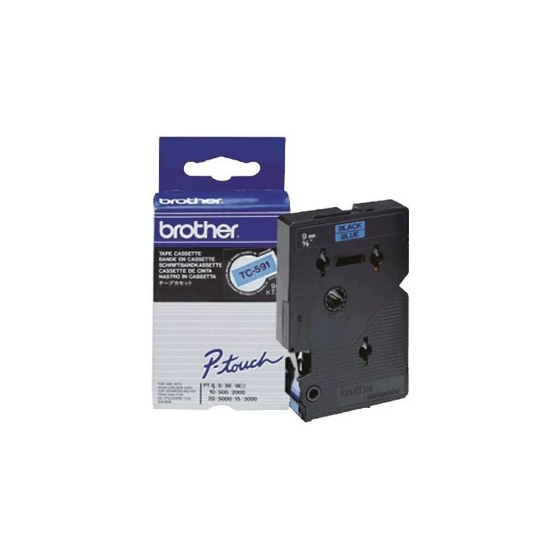 9066-brother-tc591-noire-sur-bleue-9mm-x-7m-TC591-linksolutions-ma Brother TC591 Noire Sur Bleue 9mm X 7m – Image 1
