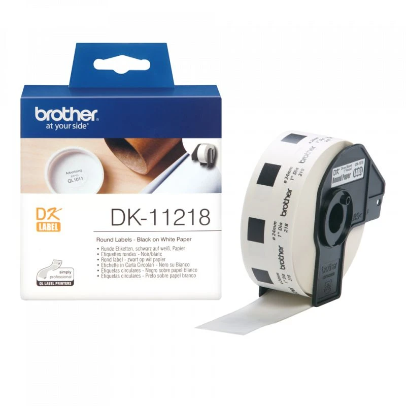 9100-brother-dk11218-directlabel-etiquettes-arrondi-24mm-1000-DK11218-linksolutions-ma Brother DK11218 DirectLabel Etiquettes Arrondi 24mm 1000 – Image 1