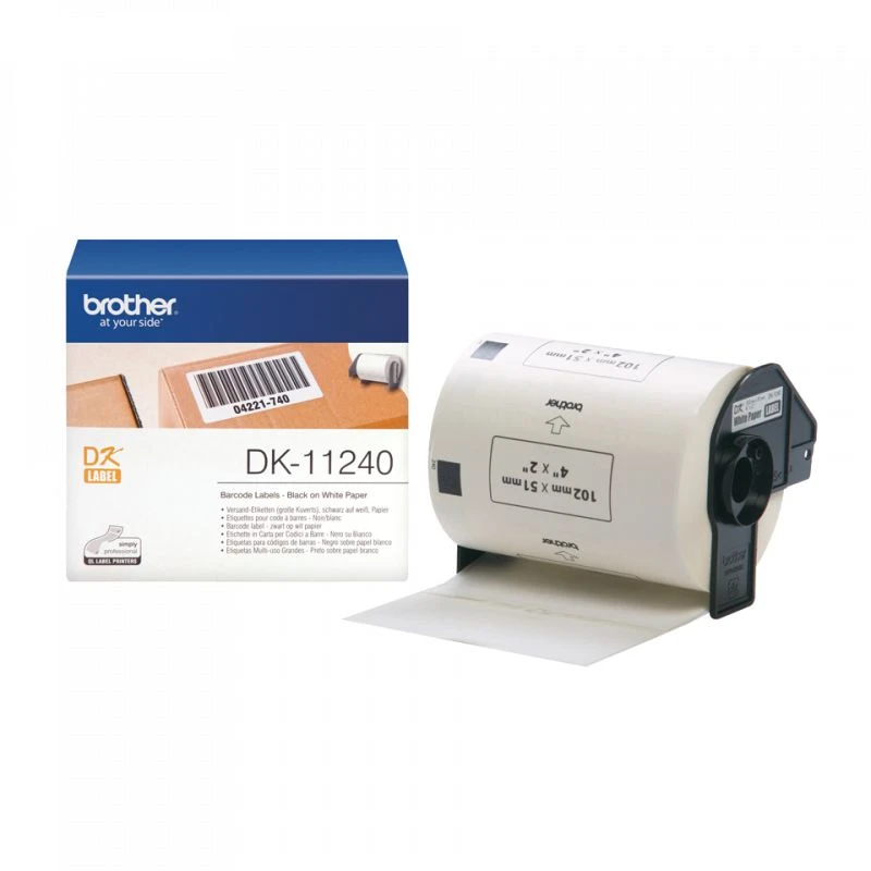 9104-brother-dk11240-directlabel-etiquettes-blanc-102mm-x-51mm-600-DK11240-linksolutions-ma Brother DK11240 DirectLabel Etiquettes Blanc 102mm X 51mm 600 – Image 1