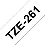 Brother TZe261 Noire Sur Blanc Laminat 36mm X 8m – Image 2
