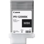 Cartouche d’encre Canon PFI-120 Noir mat Origine (2884C001AA)