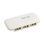 Adaptateur Ngs IHUB4 HUB USB 4ports 480 Mbit/s Blanc