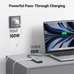 Docking Station Ugreen 60384 Adaptateur 6-in-1 USB-C USB Type-C 5000 Mbit/s Argent – Image 3