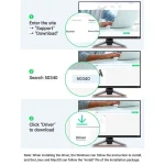 Ugreen 50340 Cle WiFi Adaptateur Reseau Dongle WiFi (sans Fil) AC1300Mbps – Image 3