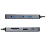 Hikvision HS-HUB-DS801 Station D’accueil HUB USB-C 8 En 1 – Image 2