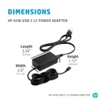 Adaptateur Hp Secteur USB-C LC 65 W (1P3K6AA) – Image 2
