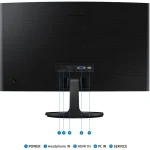 Écran Samsung 24″ curved Full HD 100Hz Série D (LS24D360GAUXEN) – Image 6