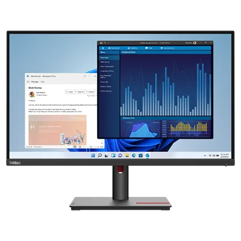 Écran Lenovo ThinkVision T27p-30 27″ UHD USB-C – 63A9GAT1EU – Image 1
