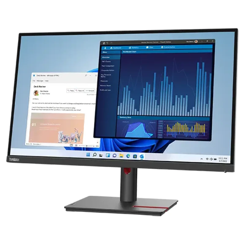 Écran Lenovo ThinkVision T27p-30 27″ UHD USB-C – 63A9GAT1EU – Image 2