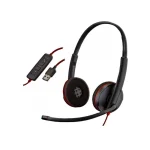 Casque Plantronics 209745-201 CASQUES NoirWIRE C3220 USB-A – Image 2