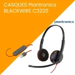 Casque Plantronics 209745-201 CASQUES NoirWIRE C3220 USB-A – Image 3
