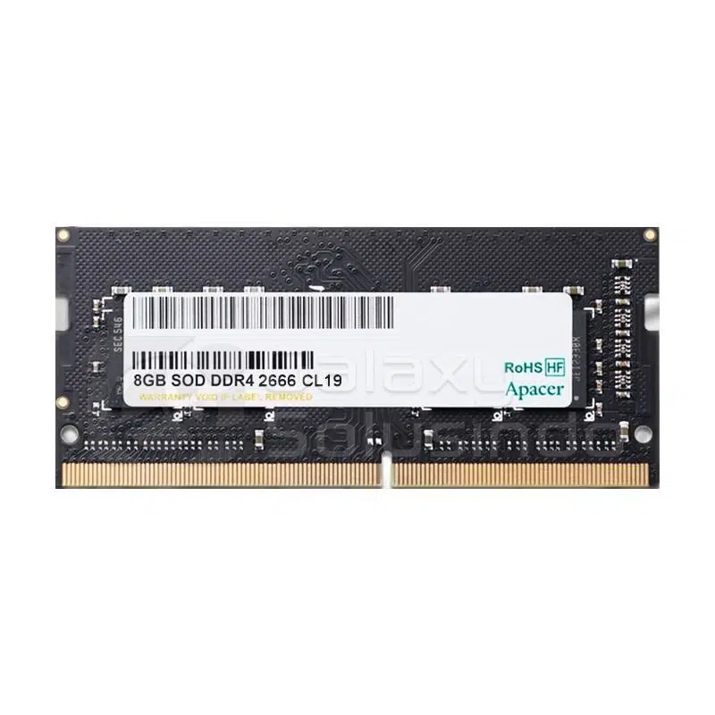 13824-apacer-8gb-ddr4-2666-mhz-sodimm-cl-19-12v-AP-ES.08G2V.GNH-linksolutions-ma RAM Apacer AP-ES.08G2V.GNH 8GB DDR4-2666 MHZ SODIMM CL 19-1.2V – Image 1