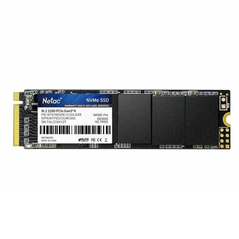 14377-netac-512gb-ssd-nvme-m2-2280-pcle-gen-3x4-NT01N930E-512G-E4X-linksolutions-ma Interne SSD Netac NT01N930E-512G-E4X 512GB SSD NVMe M.2 2280 PCle Gen 3X4 – Image 1
