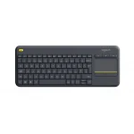 Logitech 920-007129 Wireless Touch Keyboard K400 Plus Clavier RF Sans Fil AZERTY Francais Noir – Image 2
