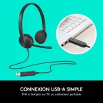 Casque Logitech 981-000475 USB Headset H340 – Image 4
