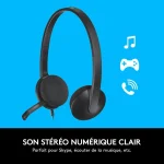 Casque Logitech 981-000475 USB Headset H340 – Image 6