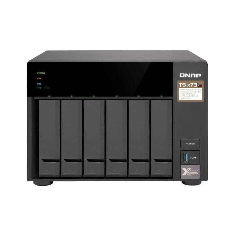 17853-qnap-ts-673-nas-tower-ethernet-lan-noir-rx-421nd-TS-673-4G-linksolutions-ma.webp Serveur Qnap TS-673-4G TS-673 NAS Tour Ethernet/LAN Noir RX-421ND – Image 1