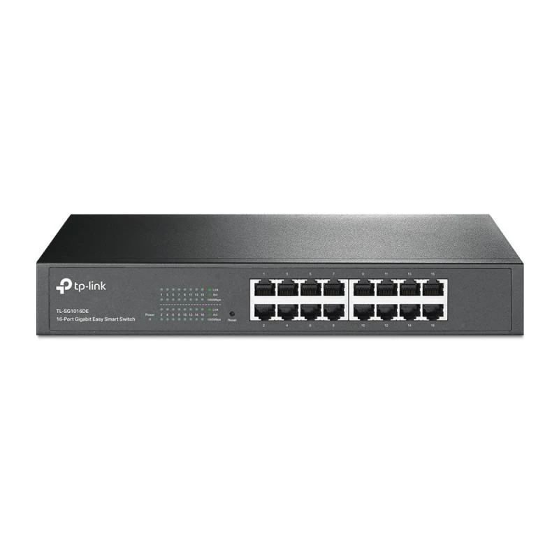 18868-tp-link-tl-sg1016de-commutateur-reseau-gere-l2-gigabit-ethernet-10-100-1000-noir-TL-SG1016DE-linksolutions-ma.webp Tp-link TL-SG1016DE Switch Smart Tplink 16 Ports Gigabit – Image 1