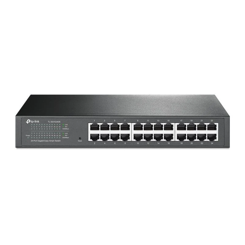 18874-tp-link-tl-sg1024de-commutateur-reseau-gere-l2-gigabit-ethernet-10-100-1000-noir-TL-SG1024DE-linksolutions-ma.webp Tp-link TL-SG1024DE Switch Smart Tplink 24 Ports Gigabit – Image 1