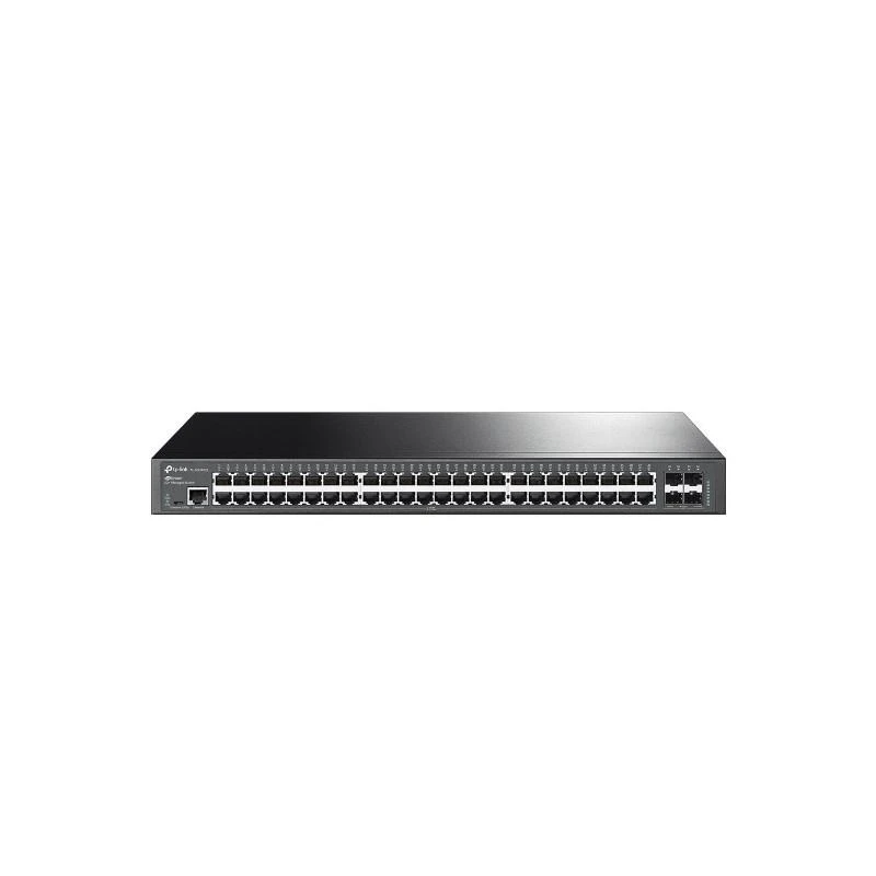 18908-tp-link-tl-sg3452x-commutateur-reseau-gere-l2-gigabit-ethernet-10-100-1000-1u-noir-TL-SG3452X-linksolutions-ma.webp Tp-link TL-SG3452X Switch Tplink JetStream L2+ 48 Ports Gigabit SFP+ – Image 1