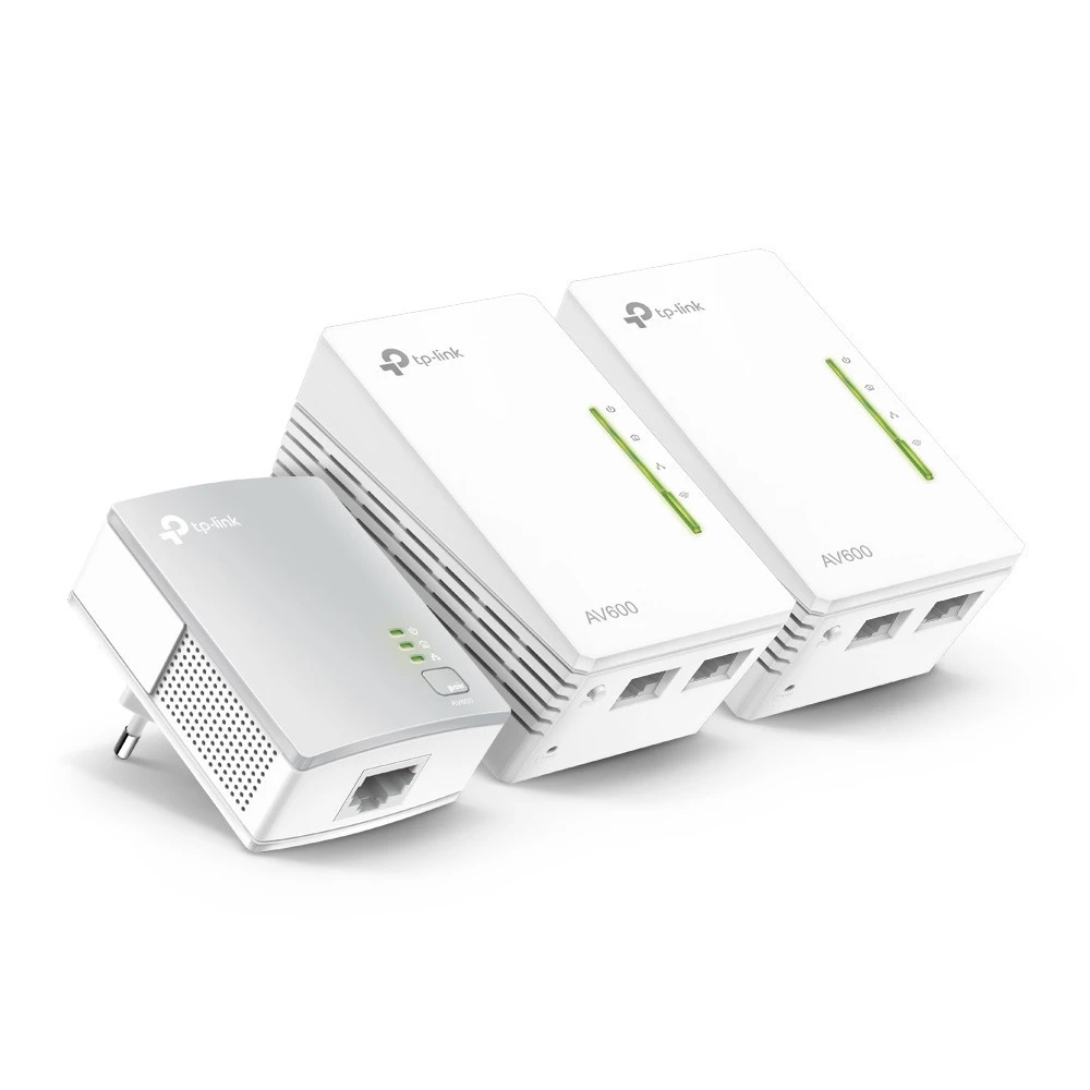 19647-tp-link-tl-wpa4220t-kit-adaptateur-reseau-cpl-300-mbit-s-ethernet-lan-wifi-blanc-3-pieces-TL-WPA4220TKIT-linksolutions-ma.webp Point d’accès Tp-link TL-WPA4220TKIT Tplink Extender AV500 2 Ports Powerline – Image 1