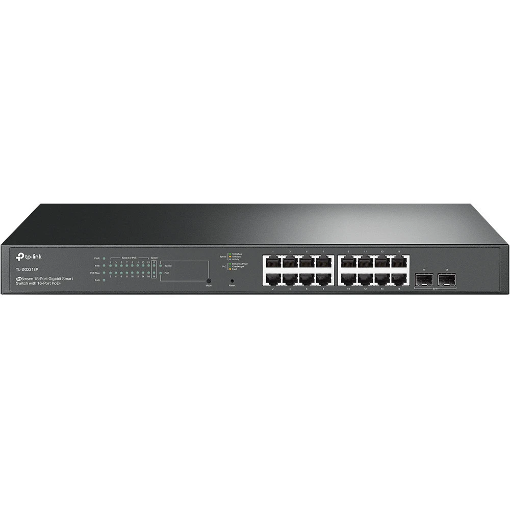 19663-tp-link-jetstream-tl-sg2218p-commutateur-reseau-gere-l2-l2-gigabit-ethernet-10-100-1000-connexion-ethernet-supportant-l-TL-SG2218P-linksolutions-ma Tp-link TL-SG2218P Tplink Smart Switch JetStream 18 Ports Gigabit PoE+ – Image 1