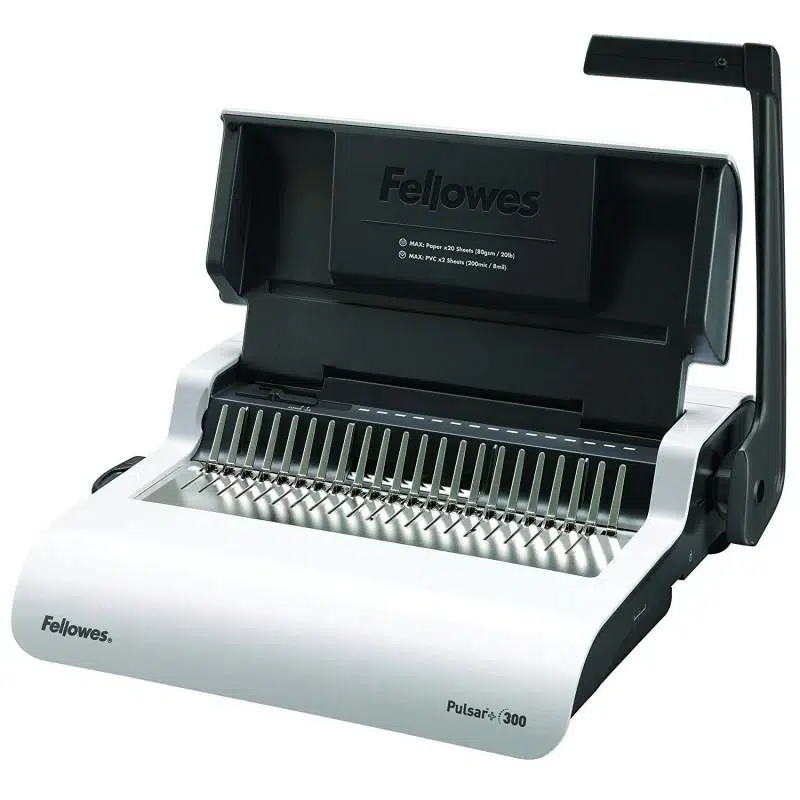 6834-perforelieur-pulsar-300-a-anneaux-plastique-5627601-linksolutions-ma.webp Fellowes 5627601 Perforelieur Pulsar+ 300 A Anneaux Plastique – Image 1