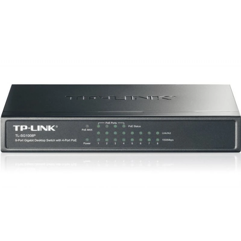 7462-tp-link-switch-8-ports-gigabit-4-ports-poe-tl-sg1008p-TL-SG1008P-linksolutions-ma Tp-link TL-SG1008P Switch 8 Ports Gigabit 4 Ports PoE – Image 1