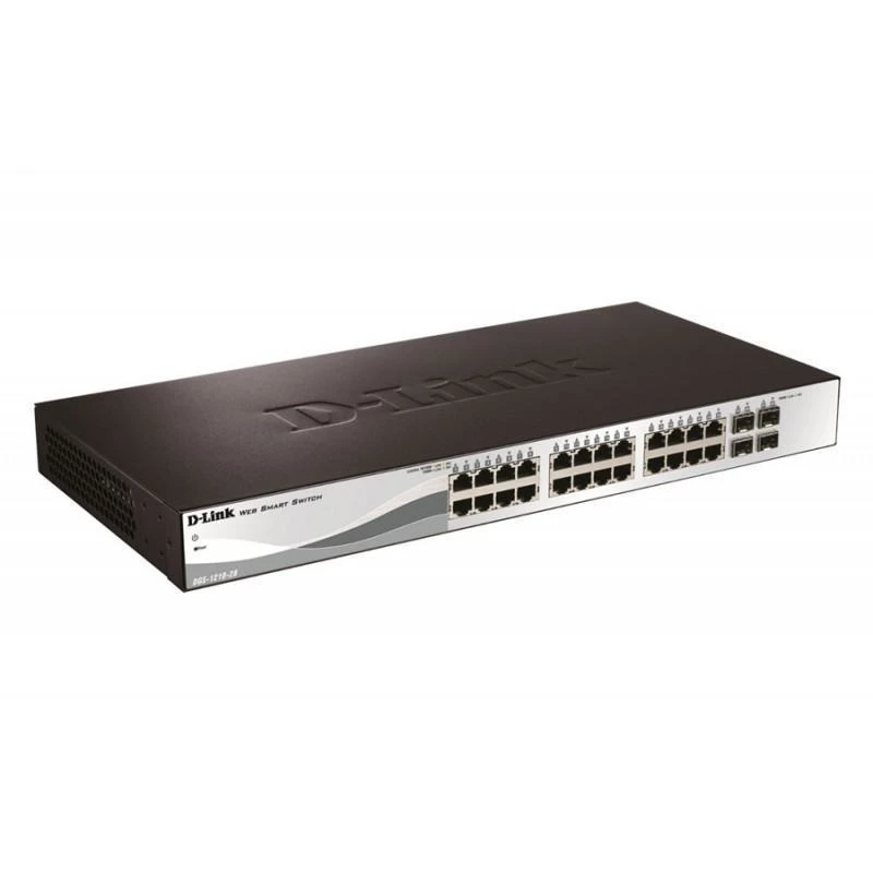 8152-d-link-web-smart-switch-24-port-10-100-1000baset-poe-4-sfp-ports-370w-poe-budget-dgs-1210-28mp-DGS-1210-28MP-linksolutions-ma D-link DGS-1210-28MP Web Smart Switch 24-Port 10/100/1000BaseT PoE + 4 SFP Ports 370W PoE Budget – Image 1