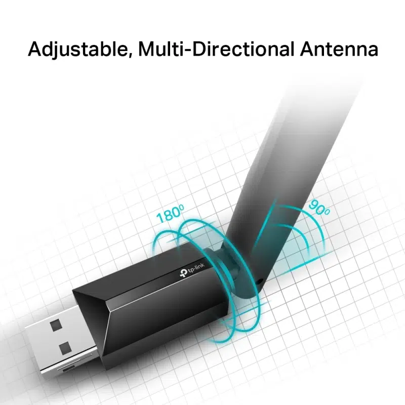 Adaptateur Tp-link USB WiFi bi-bande AC 600 Mbps à gain élevé (ARCHER T2U PLUS) – Image 5
