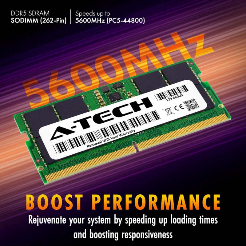 Barrette mémoire A-Tech 16GB DDR5 – 5600Mhz SODIMM (HMCG78AGBSA095N) – Image 3